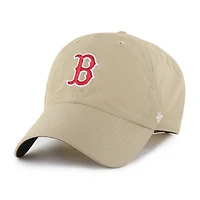 Men's '47  Khaki Boston Red Sox Performance Clean Up Adjustable Hat