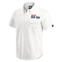Chemise boutonnée imprimée crème des Red Sox de Boston pour homme la collection Darius Rucker par Fanatics