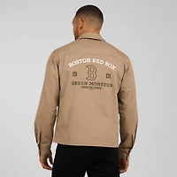 Men's Darius Rucker Collection by Fanatics  Tan Boston Red Sox Distressed Washed Full-Zip Jacket