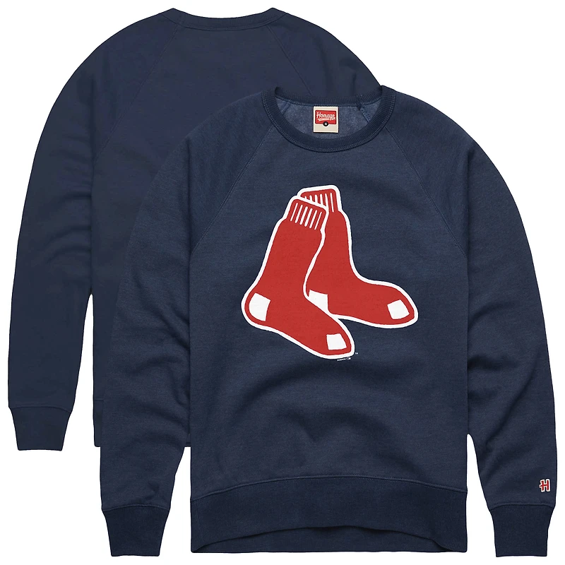 Sweat-shirt rétro Tri-Blend bleu marine pour homme, hommage aux Red Sox de Boston