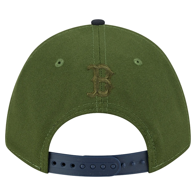 Casquette ajustable 9FORTY A-Frame Boston Red Sox City Feature vert foncé New Era pour homme