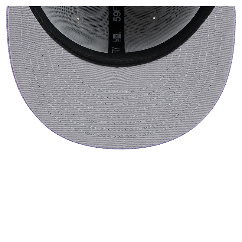 Men's New Era  Gray/Light Purple Boston Red Sox Color Pack Two-Tone 59FIFTY Fitted Hat