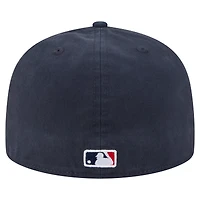 Men's New Era  Navy Boston Red Sox Championship Side Flag A-Frame 59FIFTY Fitted Hat