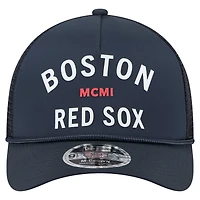 Men's New Era  Navy Boston Red Sox Minimalist 9FORTY A-Frame Adjustable Hat