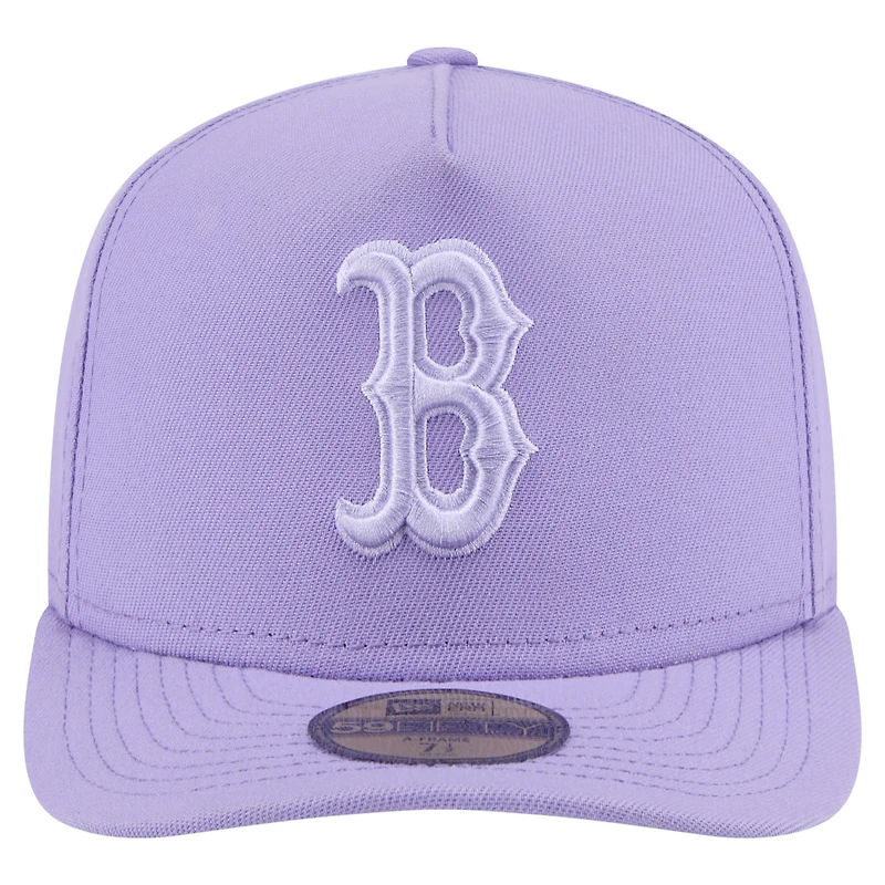 Men's New Era  Purple Boston Red Sox Color Pack Tonal A-Frame 59FIFTY Fitted Hat