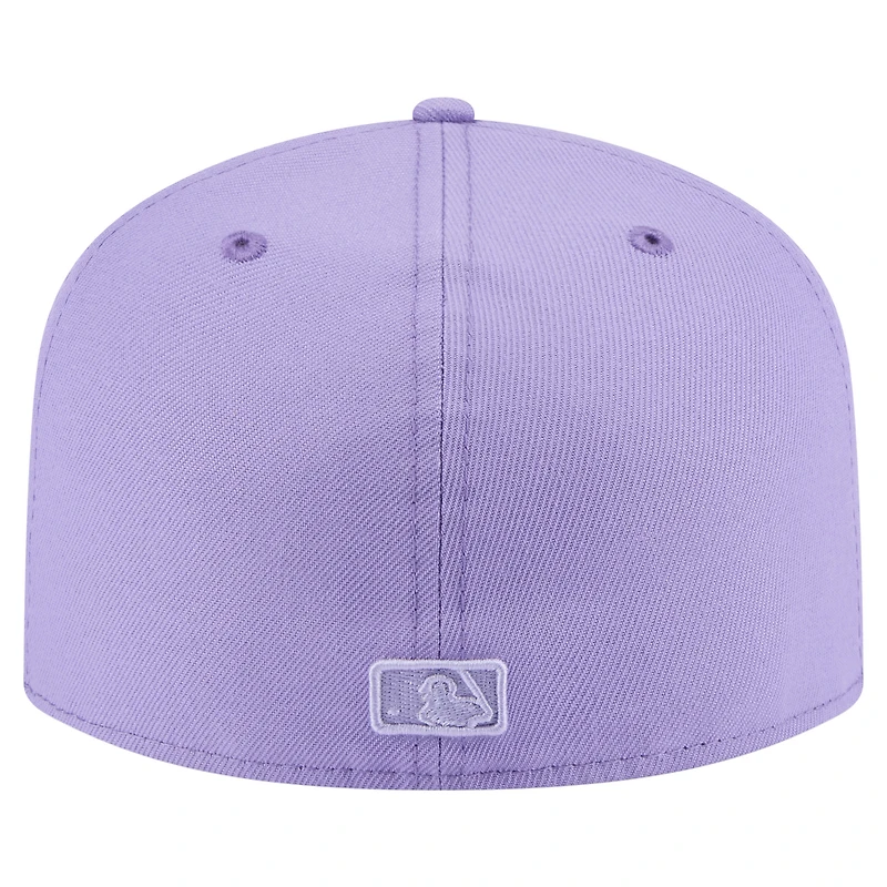 Men's New Era  Purple Boston Red Sox Color Pack Tonal A-Frame 59FIFTY Fitted Hat