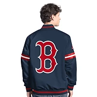 Men's Starter  Navy Boston Red Sox Scout Full-Snap Varsity Jacket