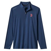 Pull à glissière quart de tour tri-blend bleu marine TravisMathew Boston Red Sox Time to Tailgate pour homme