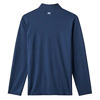 Men's TravisMathew  Navy Boston Red Sox Time to Tailgate Tri-Blend Quarter-Zip Pullover