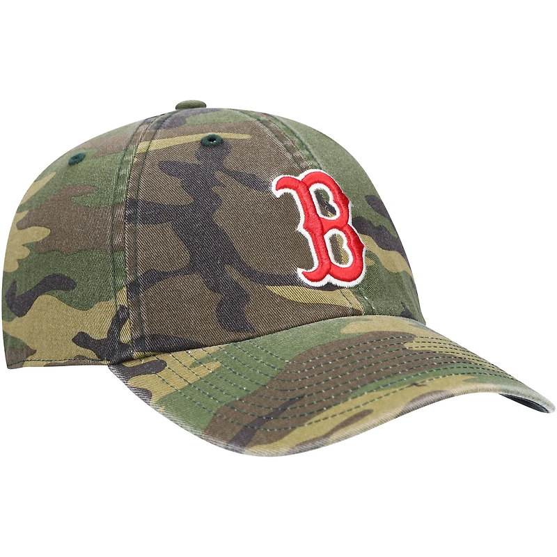Casquette ajustable pour homme '47 Camo Boston Red Sox Team Clean Up