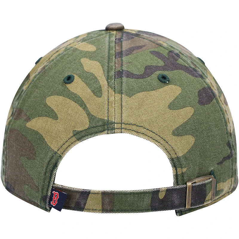 Men's '47 Camo Boston Red Sox Team Clean Up Adjustable Hat