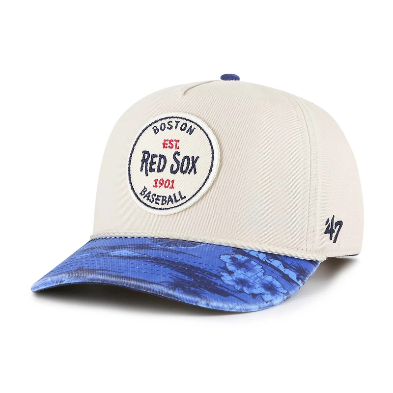 Men's '47 Cream/Navy Boston Red Sox Fiji Rope Hitch Adjustable Hat