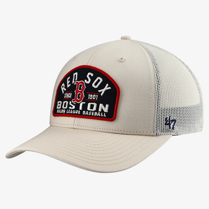Casquette trucker ajustable Boston Red Sox '47 crème pour homme