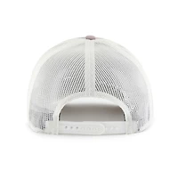 Men's '47 Gray/White Boston Red Sox Tide Sweep Rope Trucker Adjustable Hat