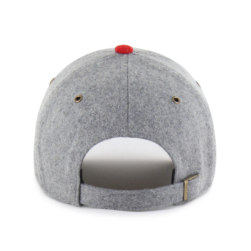 Men's '47  Gray Boston Red Sox Golden Age Wool Clean Up Adjustable Hat