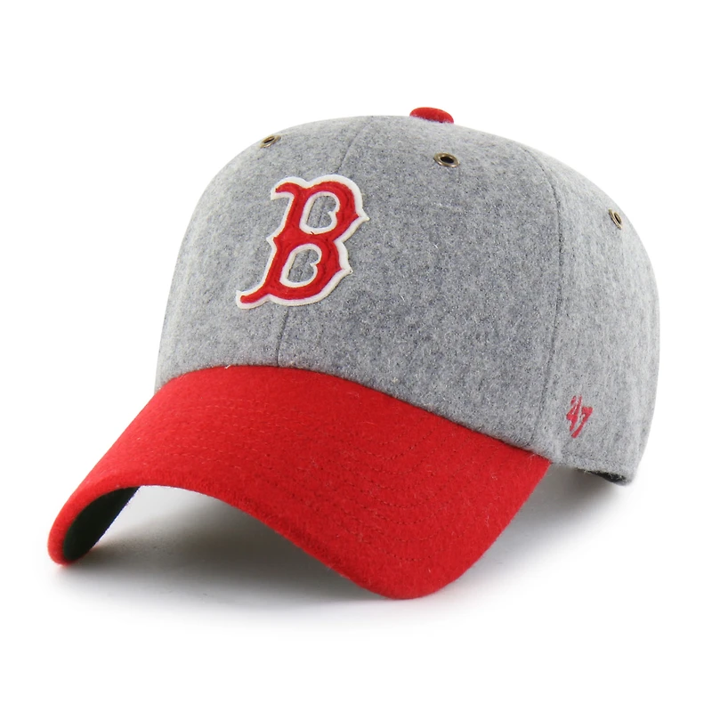 Men's '47 Gray Boston Red Sox Golden Age Wool Clean Up Adjustable Hat