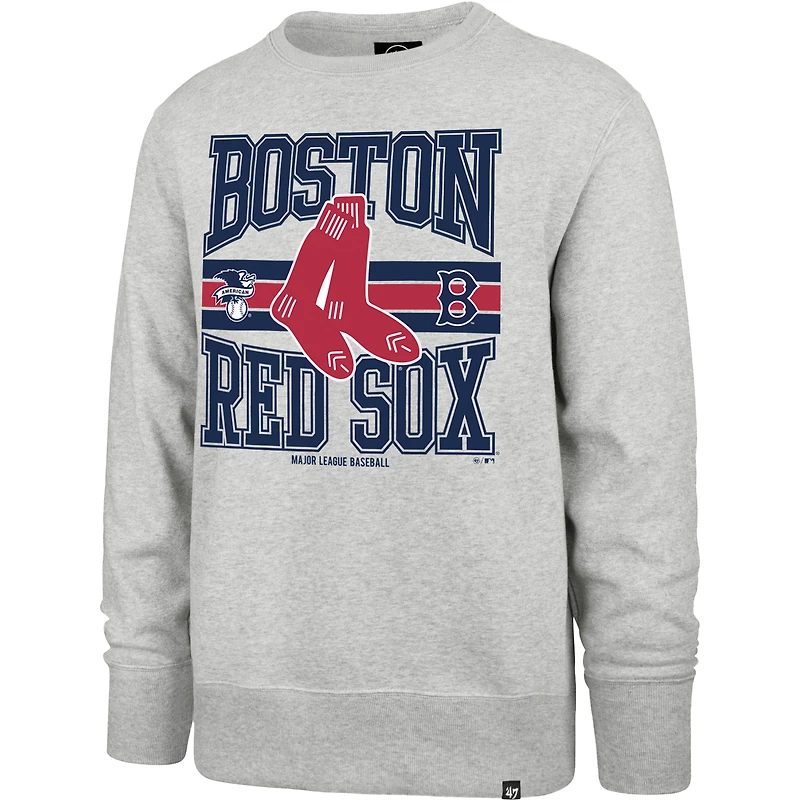 Sweat-shirt à capuche gris Boston Red Sox Letters Headline '47 pour homme