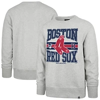 Sweat-shirt à capuche gris Boston Red Sox Letters Headline '47 pour homme
