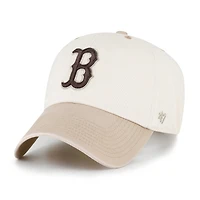 Casquette ajustable Boston Red Sox « 47 Natural/Tan Neutral Terrain Clean Up » pour homme