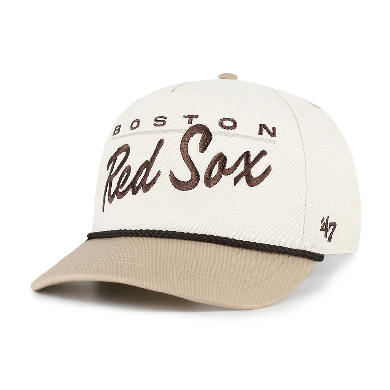 Men's '47 Natural/Tan Boston Red Sox Neutral Terrain Hitch Rope Adjustable Hat