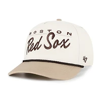 Men's '47  Natural/Tan Boston Red Sox Neutral Terrain Hitch Rope Adjustable Hat