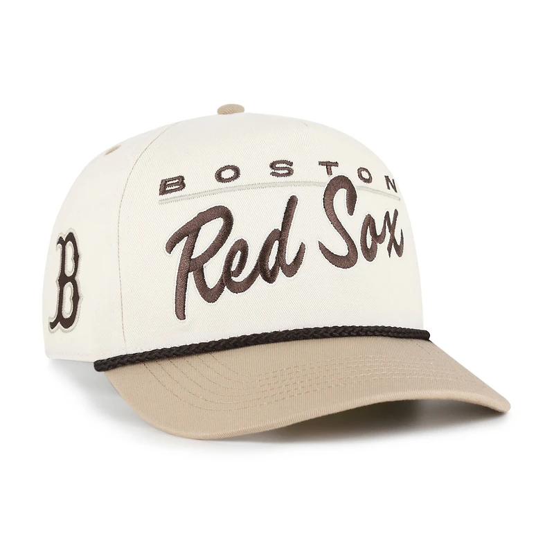 Men's '47 Natural/Tan Boston Red Sox Neutral Terrain Hitch Rope Adjustable Hat