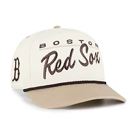 Men's '47  Natural/Tan Boston Red Sox Neutral Terrain Hitch Rope Adjustable Hat