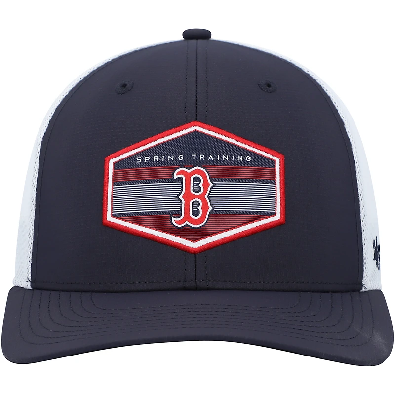 Men's '47 Navy/White Boston Red Sox Spring Training Burgess Trucker Adjustable Hat