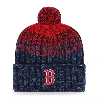 Bonnet en tricot à revers et pompon Boston Red Sox bleu marine '47 pour homme