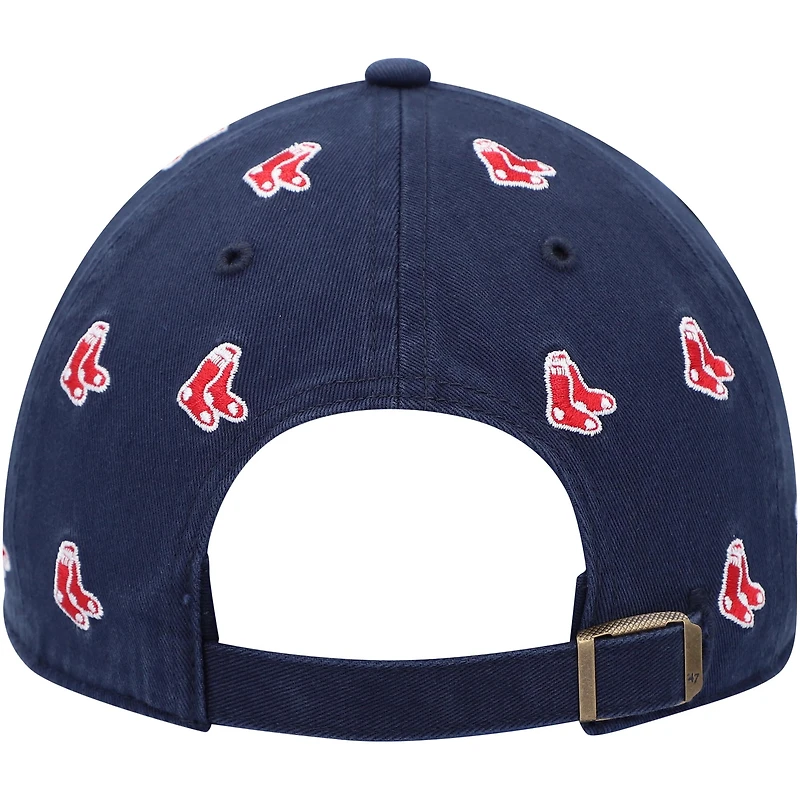 Men's '47 Navy Boston Red Sox Confetti Clean Up Adjustable Hat