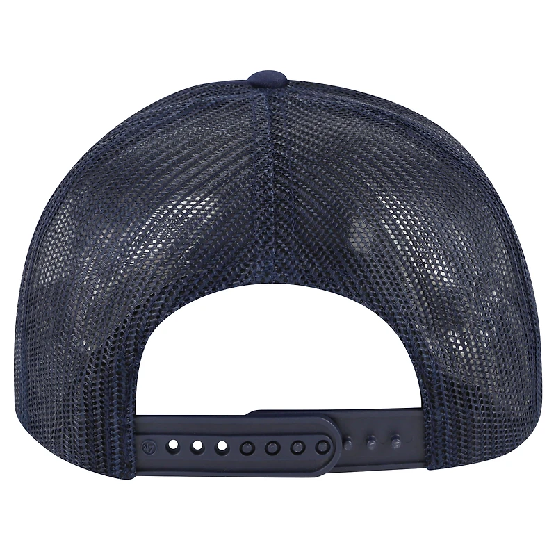 Casquette réglable de camionneur en mousse avec patch local des Red Sox de Boston '47 bleu marine pour hommes