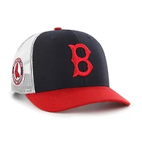 Men's '47  Navy Boston Red Sox Side Note Trucker Adjustable Hat