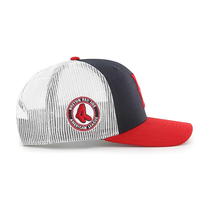 Men's '47  Navy Boston Red Sox Side Note Trucker Adjustable Hat