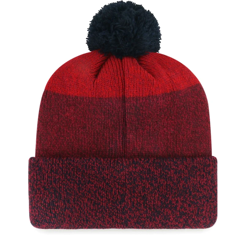 Men's '47 Red Boston Red Sox Darkfreeze Cuffed Knit Hat with Pom