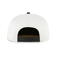 Men's '47 White/Black Boston Red Sox Foundation Captain Snapback Hat
