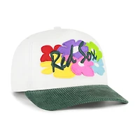 Casquette ajustable Boston Red Sox Flora Gallery Hitch blanche et verte n° 47 pour homme