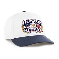 Men's '47 White/Navy Boston Red Sox Americana Eagle Hitch Adjustable Hat
