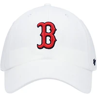 Men's '47 White Boston Red Sox Clean Up Adjustable Hat