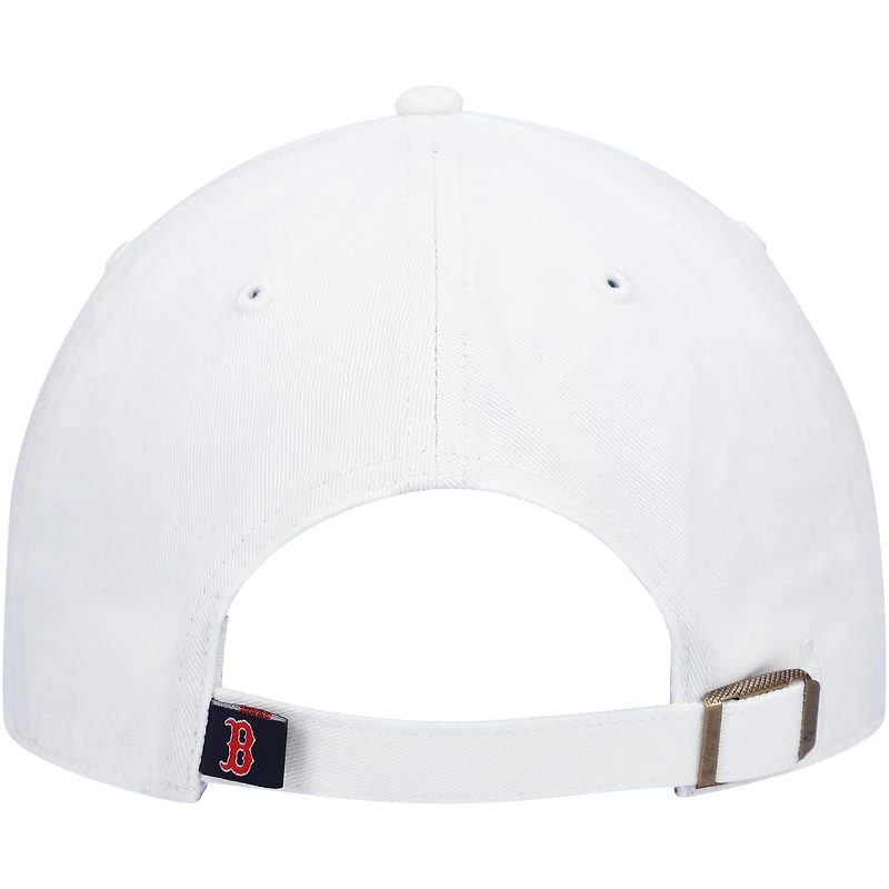 Men's '47 White Boston Red Sox Clean Up Adjustable Hat