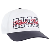Casquette ajustable blanche Boston Red Sox Lineman Hitch pour homme '47