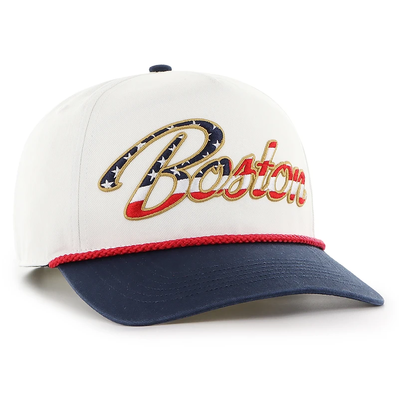 Casquette ajustable patriotique des Red Sox de Boston blanche 1947 pour homme