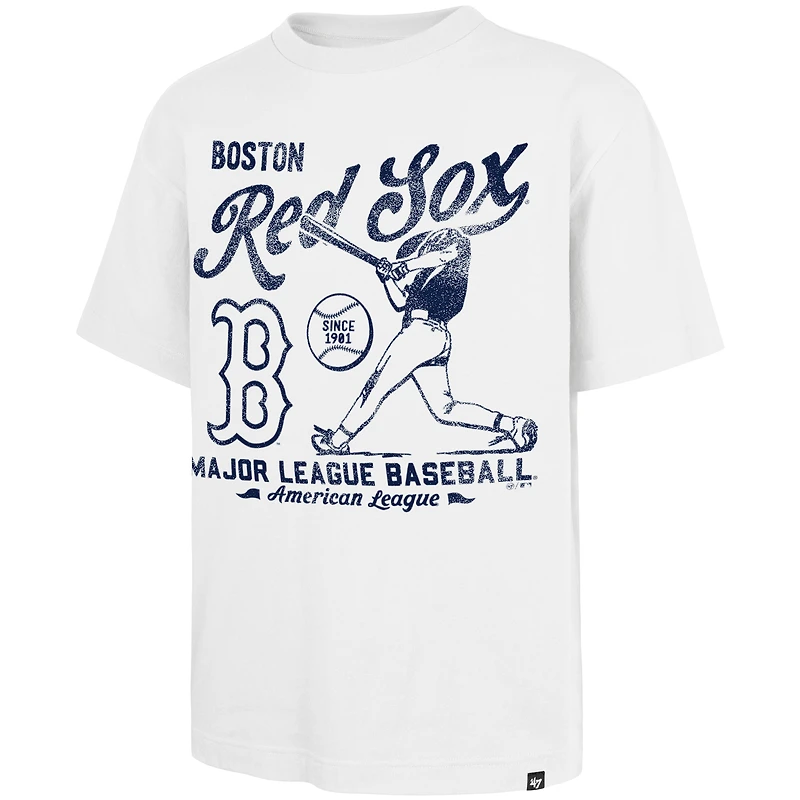 Men's '47 White Boston Red Sox Regional Batter Foundation T-Shirt