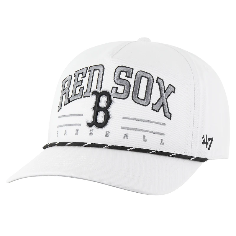 Men's '47 White Boston Red Sox Roscoe Speckle Hitch Adjustable Hat