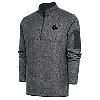 Veste zippée quart de tour métallique Boston Red Sox Antigua Graphite pour homme