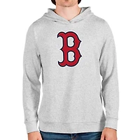Sweat à capuche enfiler Absolute pour homme avec logo de l'équipe Boston Red Sox gris chiné Antigua