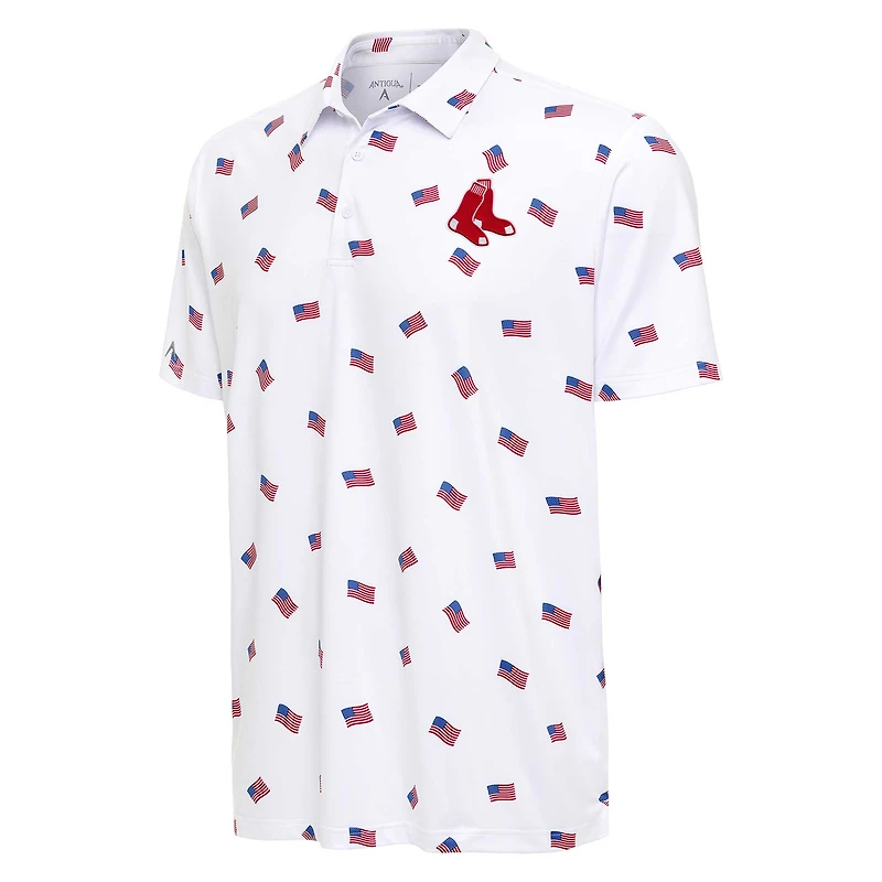 Polo Americana Antigua blanc des Red Sox de Boston pour hommes