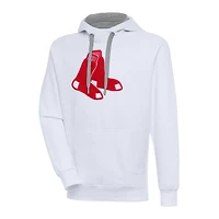 Sweat à capuche en chenille Victory Antigua White Boston Red Sox pour homme