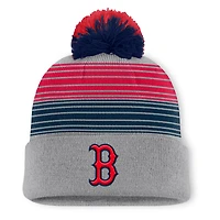 Men's Boston Red Sox Fanatics Gray Balk Cuffed Knit Hat with Pom