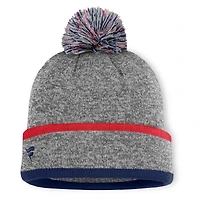 Men's Boston Red Sox Fanatics Heather Gray Backstop Cuffed Knit Hat with Pom