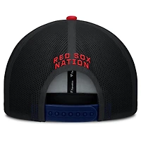 Men's Boston Red Sox Fanatics Navy/Red Cutoff Adjustable Trucker Hat